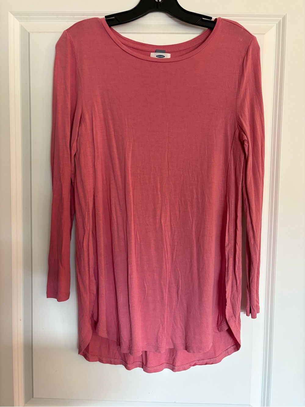Old Navy Long-Sleeve Scoop Neck Top - Rose Pink